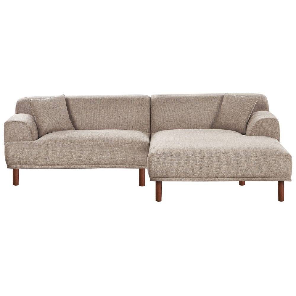 Hörnsoffa Holt - Taupe, brun/Polyester Brun,Beige Tyg