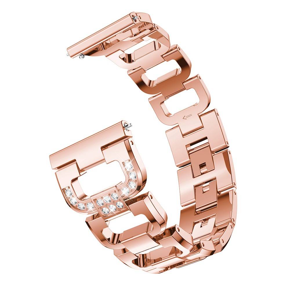 Garmin Vivoactive 3 Lyxigt armband med glittrande stenar, Roséguld
