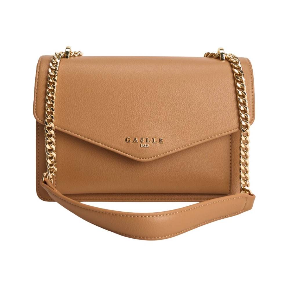 Gaëlle Paris Kompakt Strukturert Skuldertaske - Tasker - Dame - Brun - ONE SIZE - Uld