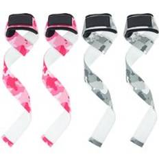 MKAS Custom Logo Deadlift Training Weight Lifting Straps For Wrist Gym Camo Powerifting Wrist Straps