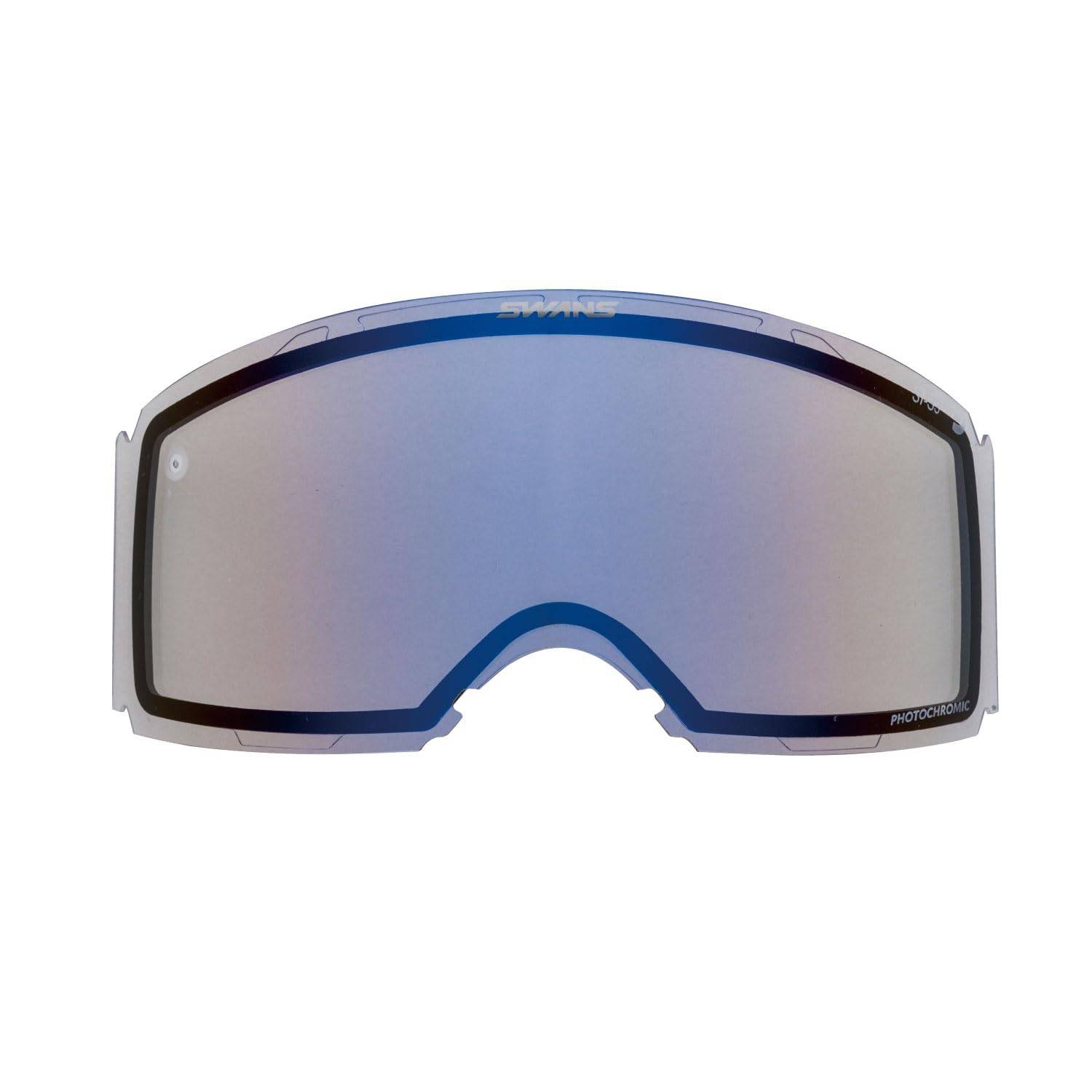 Swans FBL Ski and Snowboard Goggles with Photochromic Spare Lens for Made in Photochromic Flash Blue Premium Replacement Night Skiing LRA-5477 Mirror,