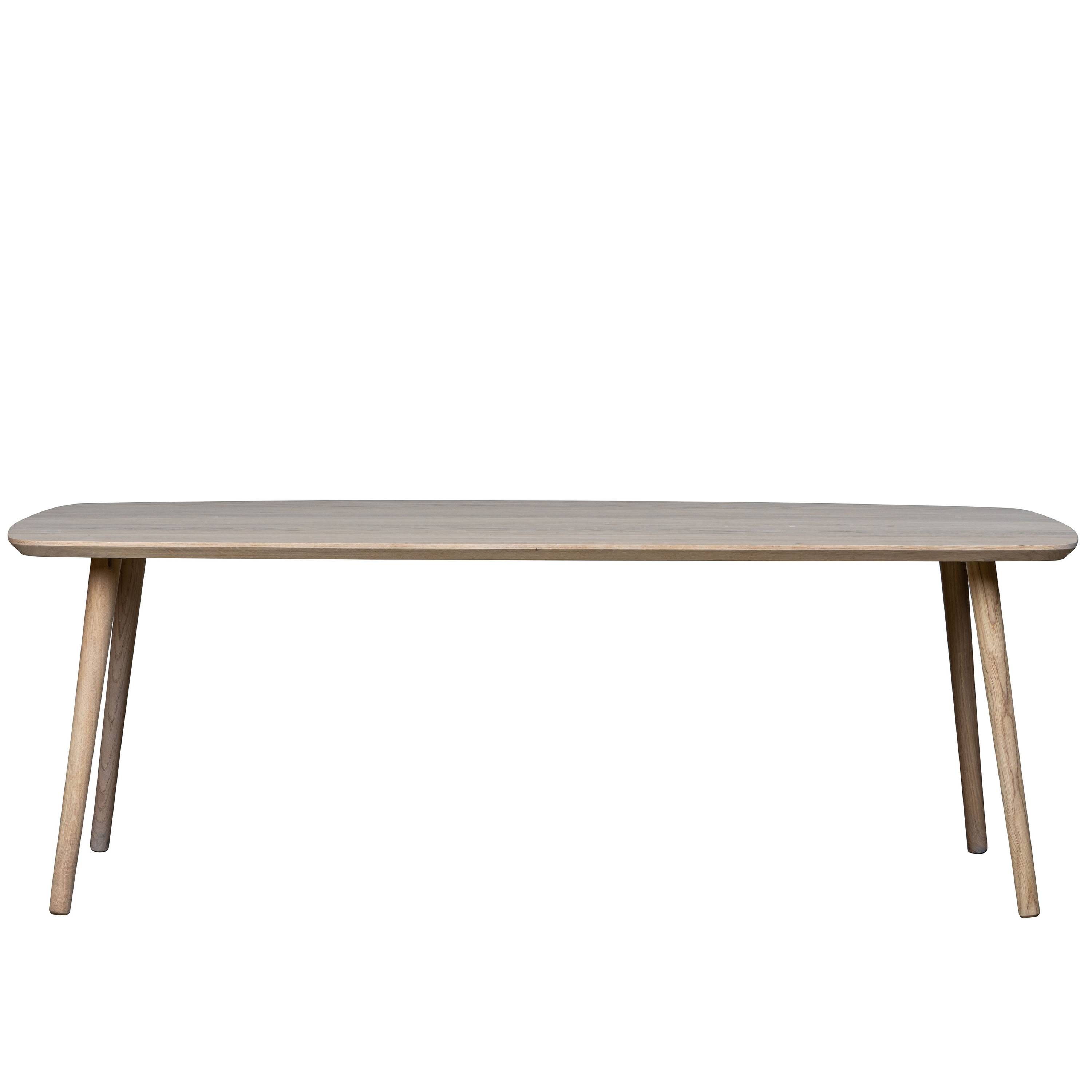 Nordic Home - Noah Soffbord Vitoljad Ek 130cm från Sleepo - Ljust Trä ((LxBxH) 130 x 55 x 45 cm)
