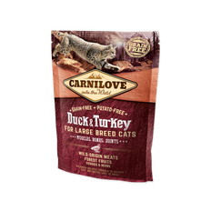 Carnilove Duck & Turkey for Large Breed Cats - Muscles, Bones, Joint 400 g