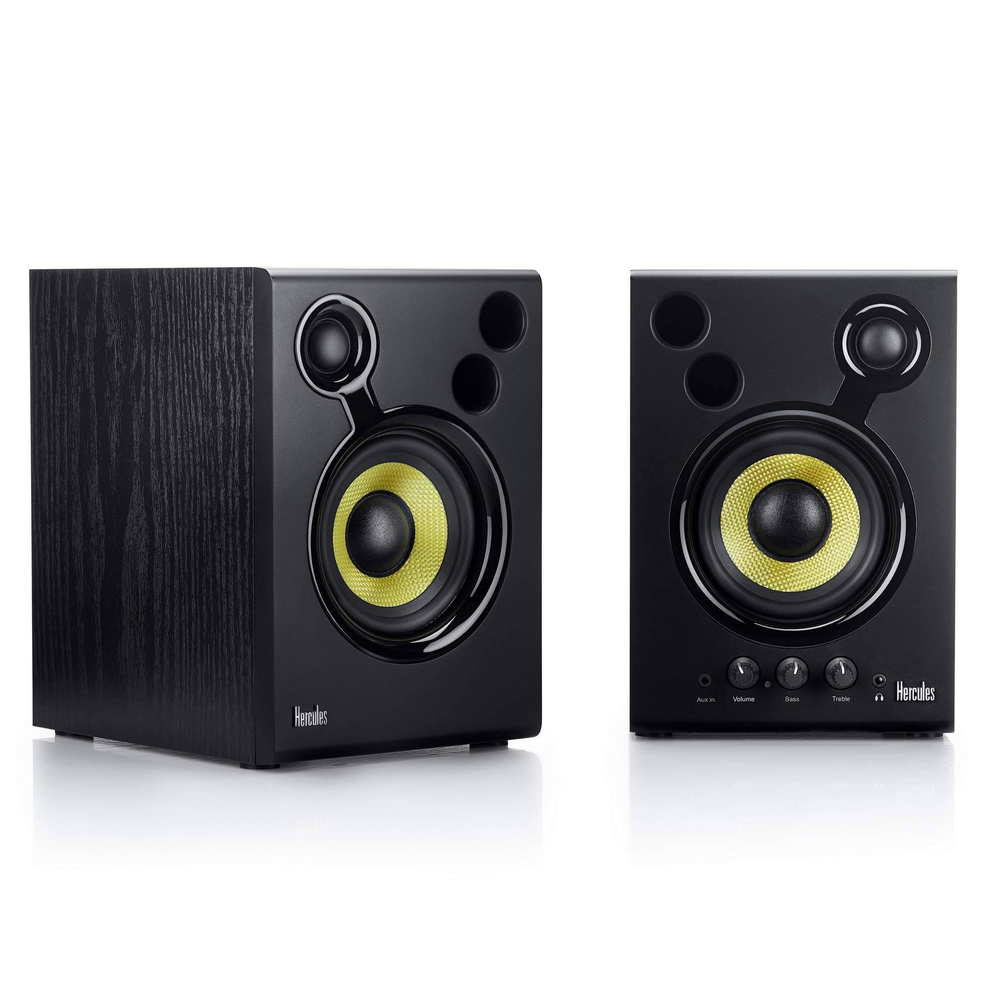HERCULES DJMONITOR 42 Active DJ Monitor Speaker Set 4-inch svart