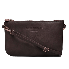 Rosemunde RBAndora Lille Combi Clutch Dark Brown/Gold B0222-6690