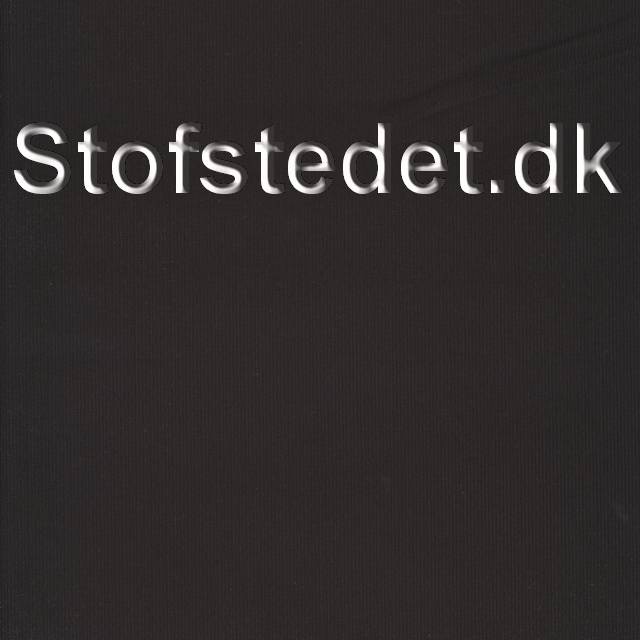 Babyfløjl 100% bomuld i sort