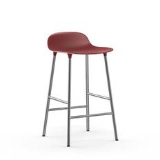 Normann Copenhagen Form Barstol Red  Chrome