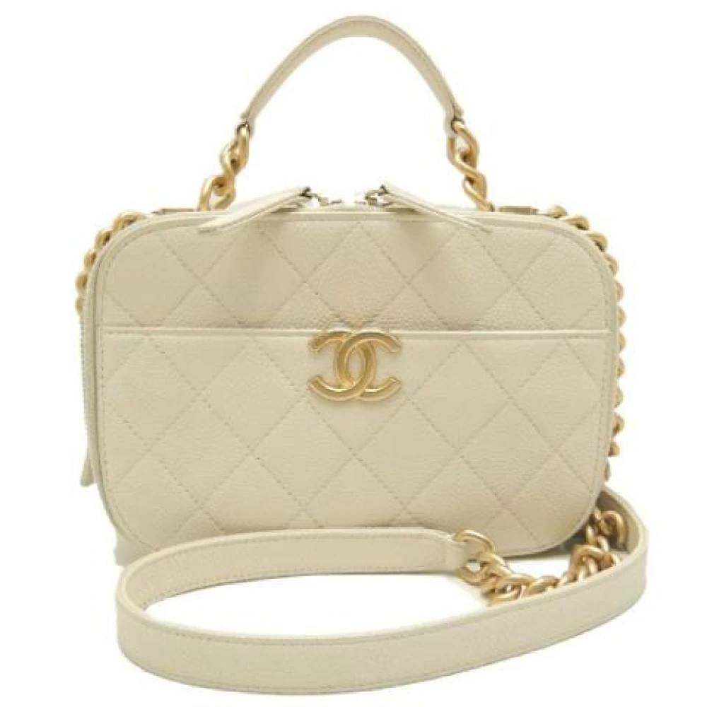 Chanel Vintage Pre-owned Vintage Skuldertaske - Vintage - unisex - Hvid - ONE SIZE - Uld