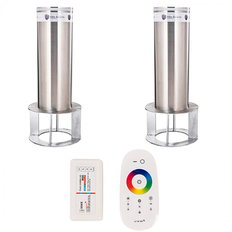 Fasta Pollare med LED -  2 Pack
