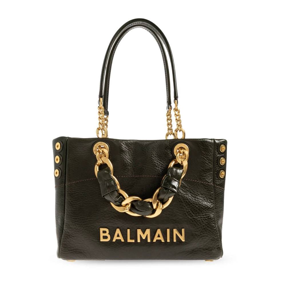 Balmain Handbag 1945 Soft Small - Tasker - Dame - Grøn - ONE SIZE - Uld