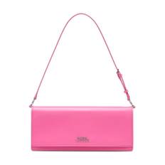 Marc Jacobs, Tasker , Dame, Lyserød, ONE SIZE, Uld, Fuchsia Læder Blomst Skulder Taske