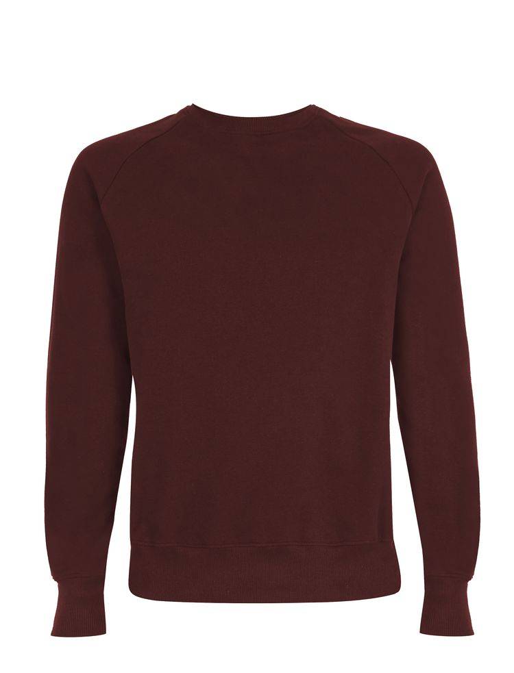 Organic Cotton Raglan Sweatshirt: Earth Positive - 2XL / Burgundy (2XL)