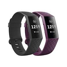 superpow 2-pack Fitbit Charge 4-rem/Fitbit Charge 3-rem, ersättningsrem kompatibel med Fitbit Charge 3/4-rem, mjuk sportklocka rem armband för kvinnor män