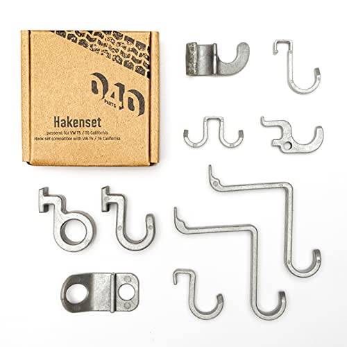 Mixcover 040 Parts set med 10 krokar lämpliga för VW Kalifornien T5 T6 T6.1 Bulli Camper Ocean Coast Comfortline