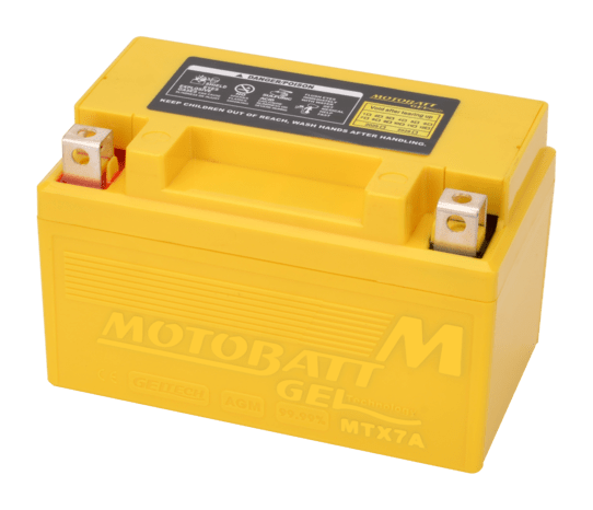 Motobatt - 12V 7Ah 110A Gelbatteri - MTX7A