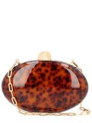 Cult Gaia Eviana Clutch — Brown