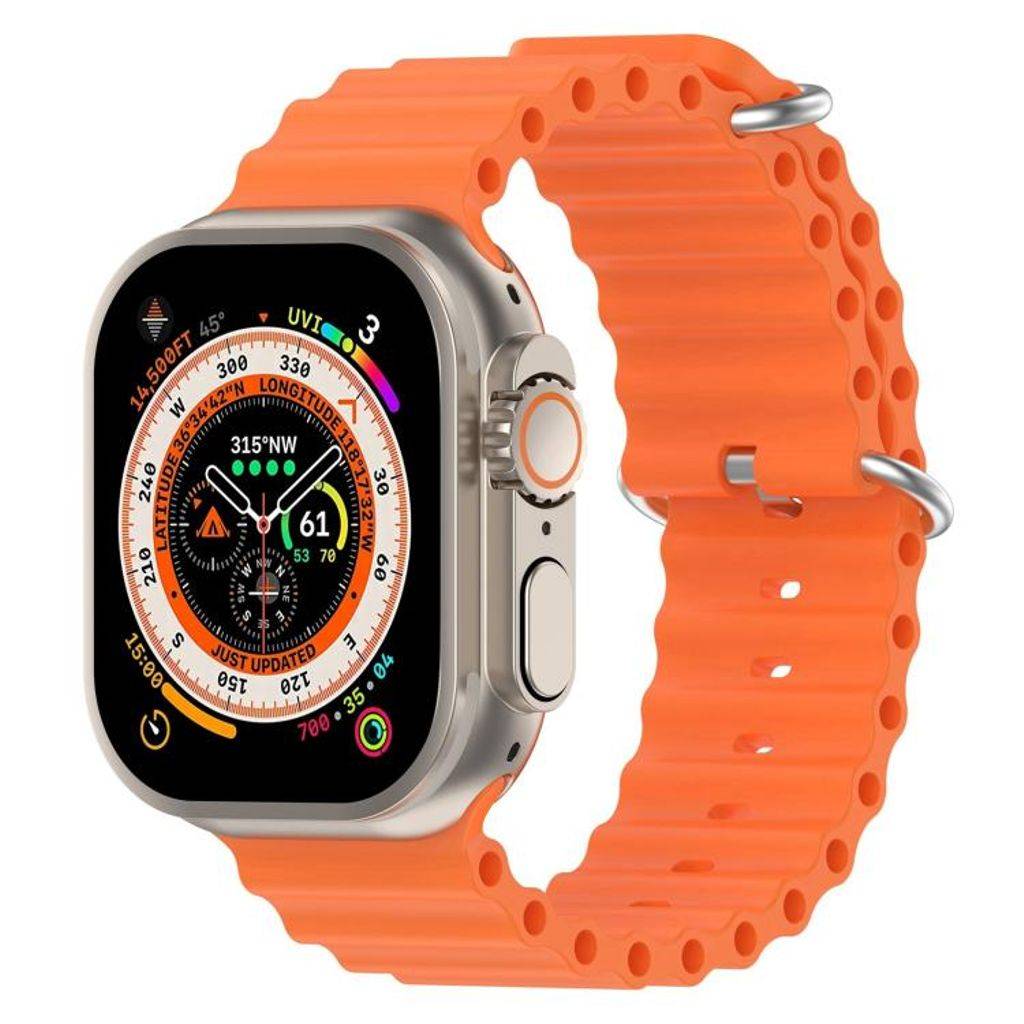 xDfind Apple Watch 46mm/49mm/45mm/44mm Silikone Urrem - Orange