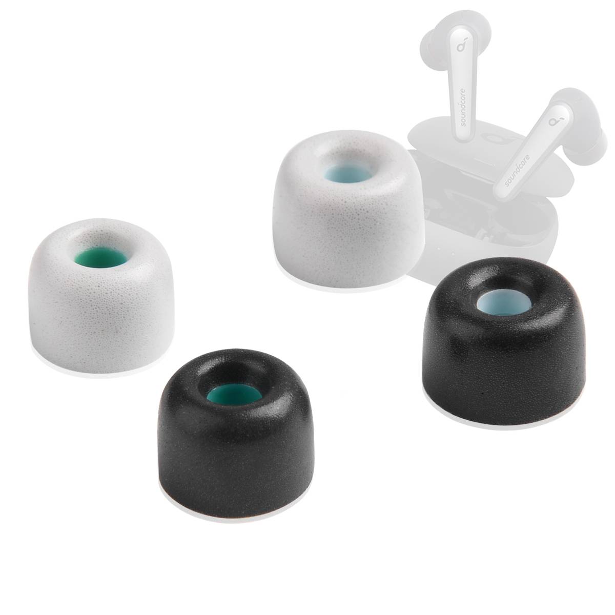 4Pcs Memory Foam Ear Tips for Anker Soundcore Liberty Air 2/3 Pro TWS Eartips Air 3 4 Pro Earphone Tips Anti-drop Noise Reduce