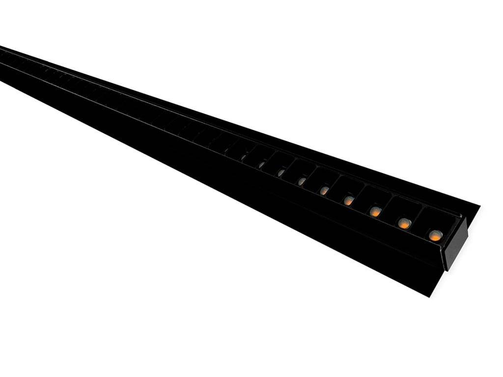 HiluX - Troldtekt LED-skinne UGR<16 - 120 cm - 36W - 4000K - CRI90 - 25 mm plade - Sort/Sort.