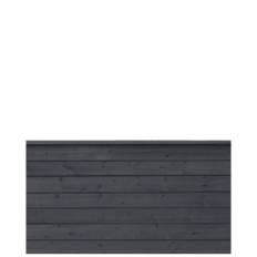Plus profilhegn Plank PEFC sort 174x91 cm inkl. topafslutning