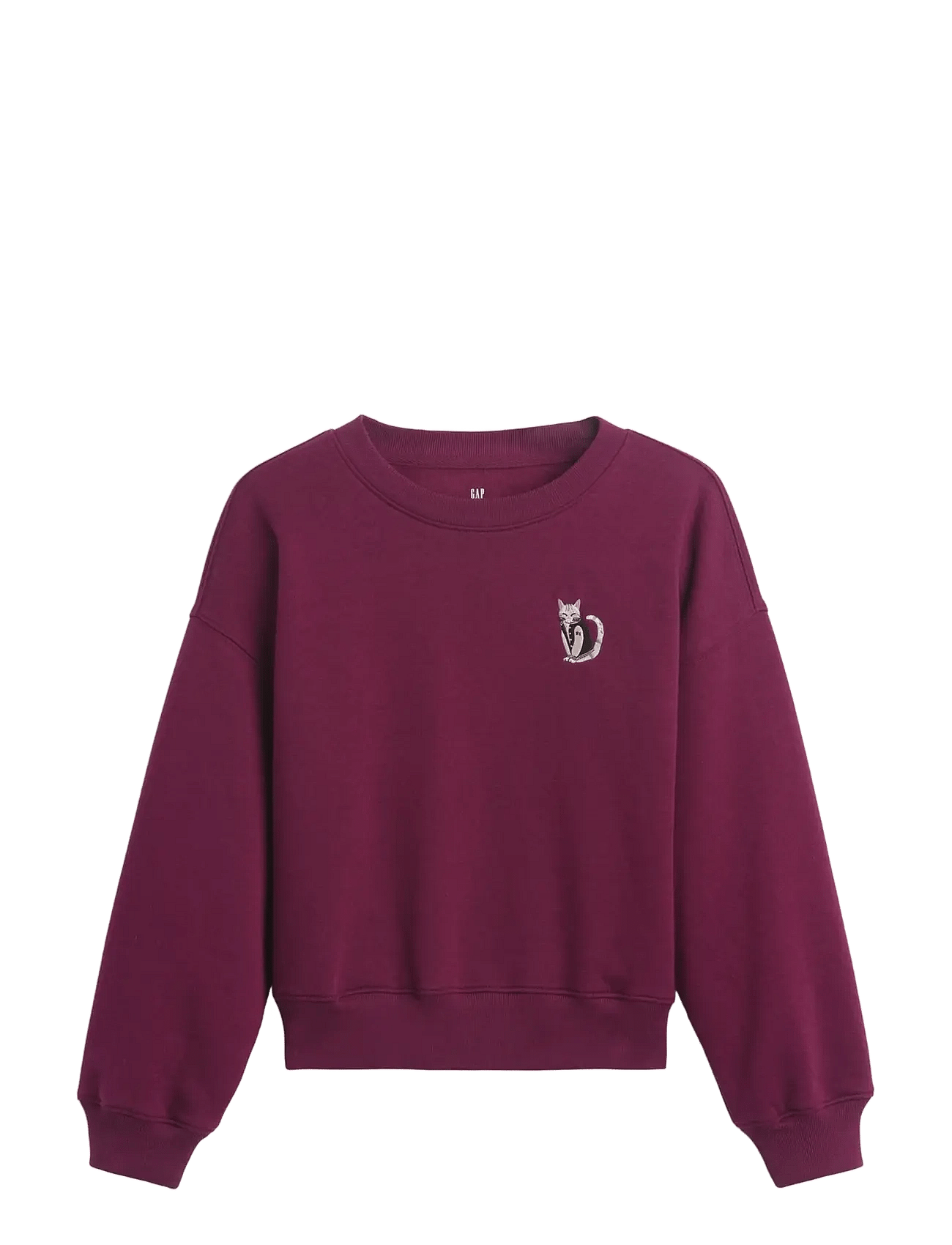 GAP Kids Vintagesoft Wedge Sweatshirt From The Gap Collection - Burgundy - 140/146