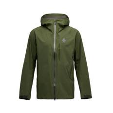 Black Diamond - HIGHLINE STRETCH Regnjakke // Dark Moss Small