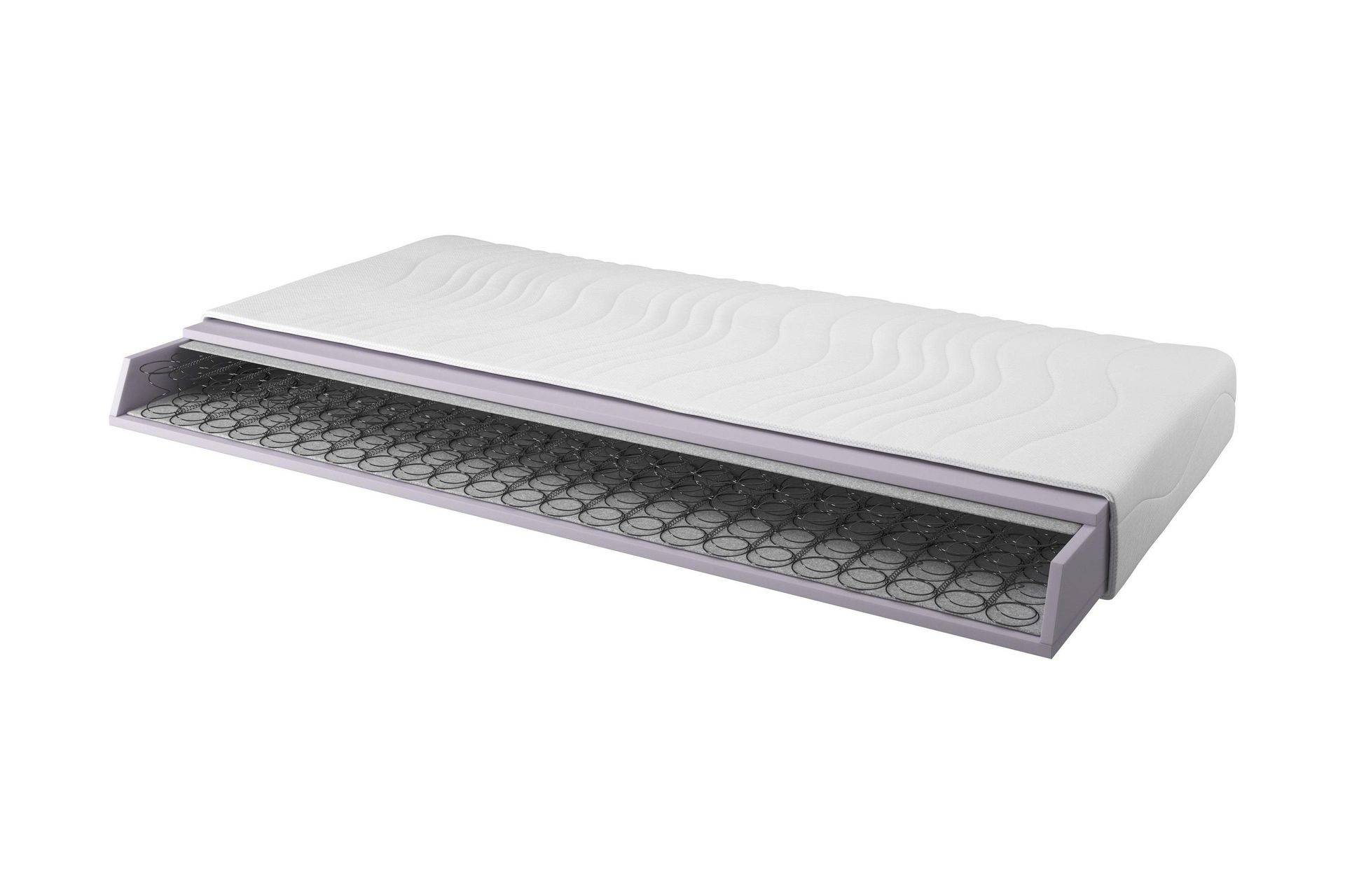 Bedly Agat Resårmadrass 80x200 Bonell Mjuk - Vit Resårmadrass & resårbotten