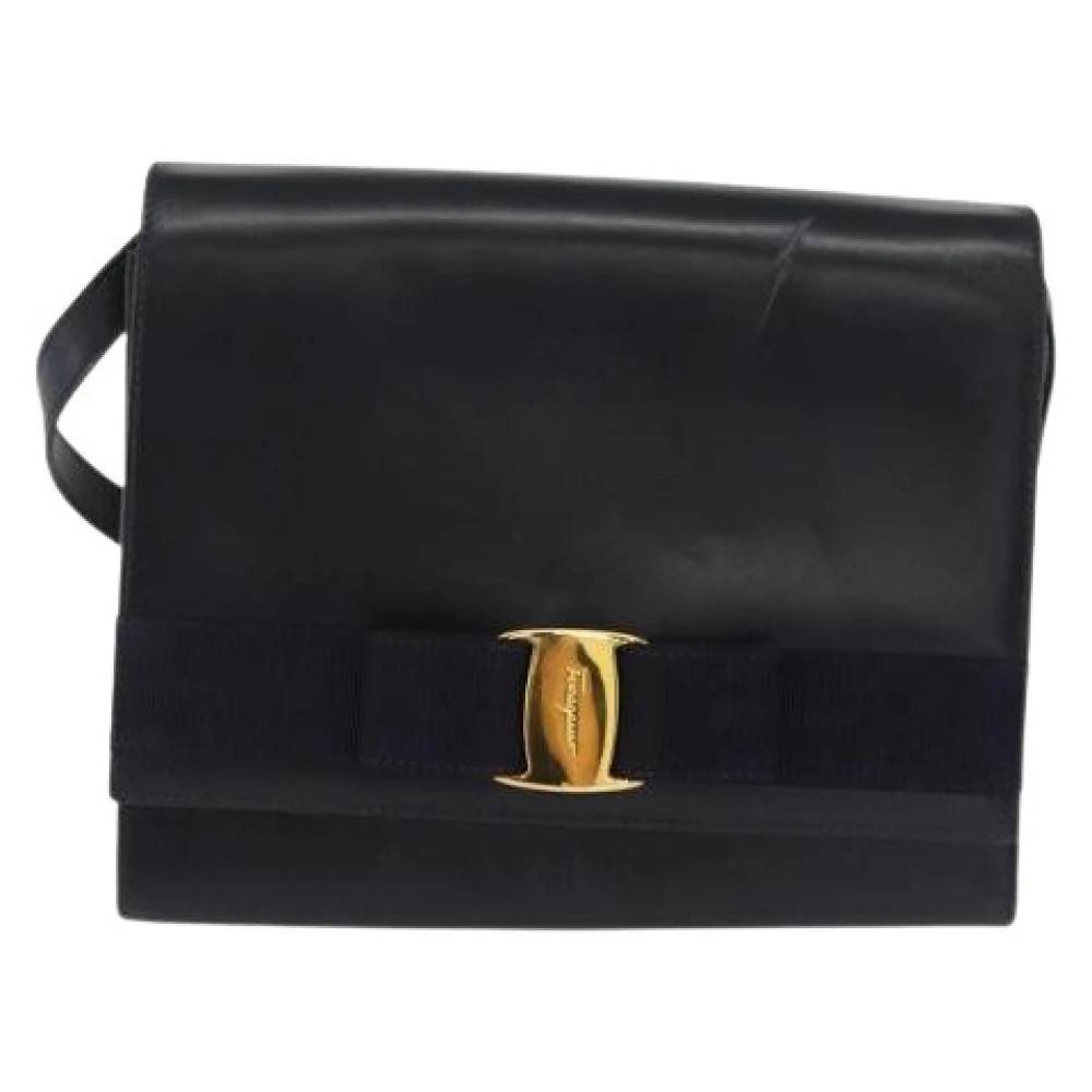 Salvatore Ferragamo Pre-owned - Pre-owned Läder Crossbody Väska Vintage - Dam - ONE Size - Läder