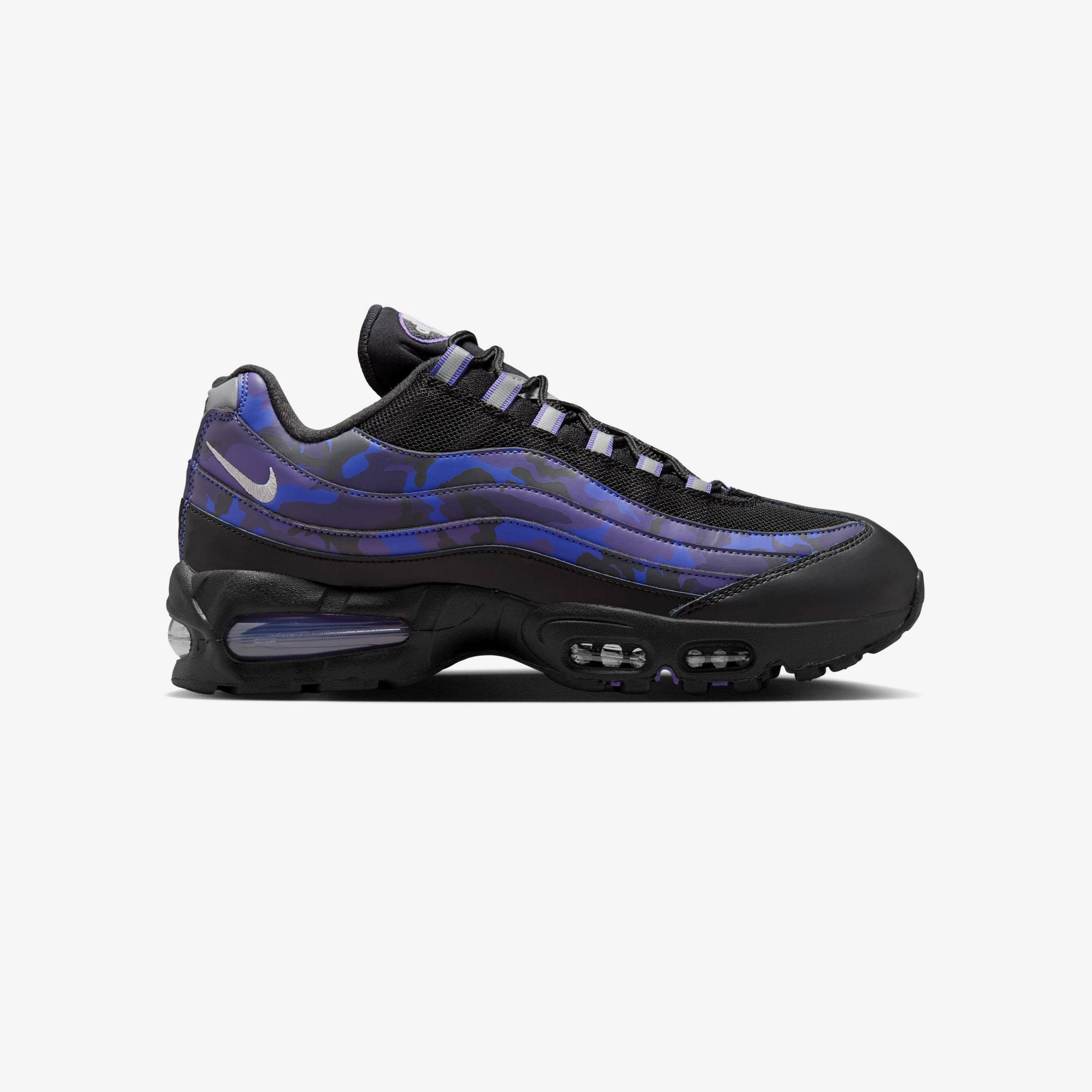 Nike Air Max 95 - COURT PURPLE/VAST GREY-BLACK-CAVE PURPLE - male - 4.5 - VAST GREY-BLACK-CAVE PURPLE - 36.5