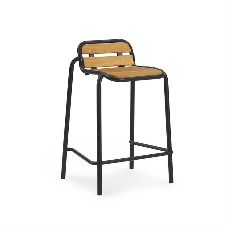 Normann Copenhagen Vig Garden barstol -  Black Vig Barstool 65 cm Wood