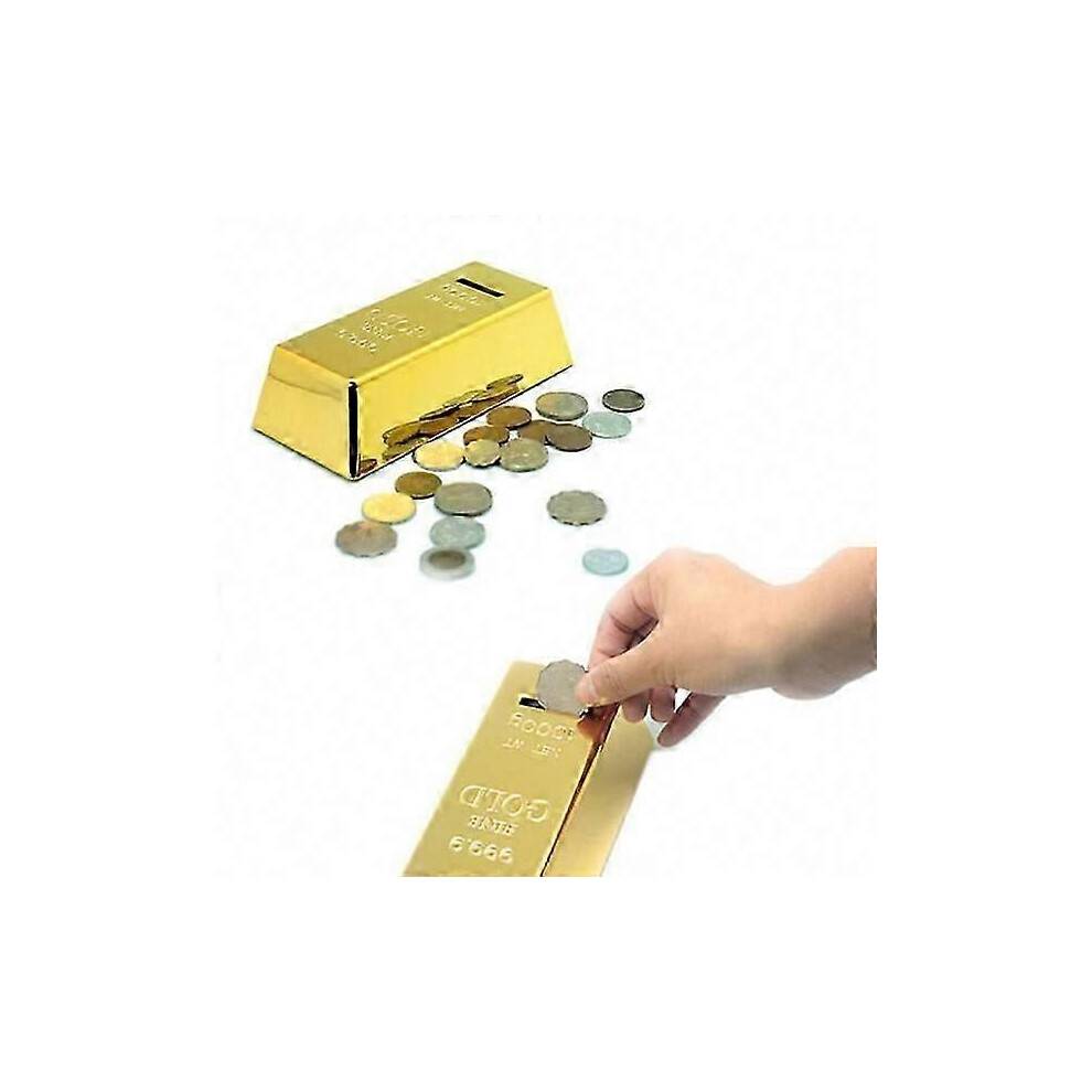 Lyxig sparbössa i guld - elegant sparbössa (gyllene)