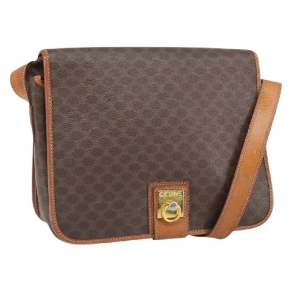 Celine Vintage Pre-owned Vintage Cross Body Taske - Vintage - Dame - Brun - ONE SIZE - Tyl