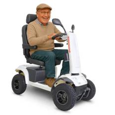 Elscooter terränggående för vuxna - Permobil KMINA - vit (128 x 64 x 130 cm)