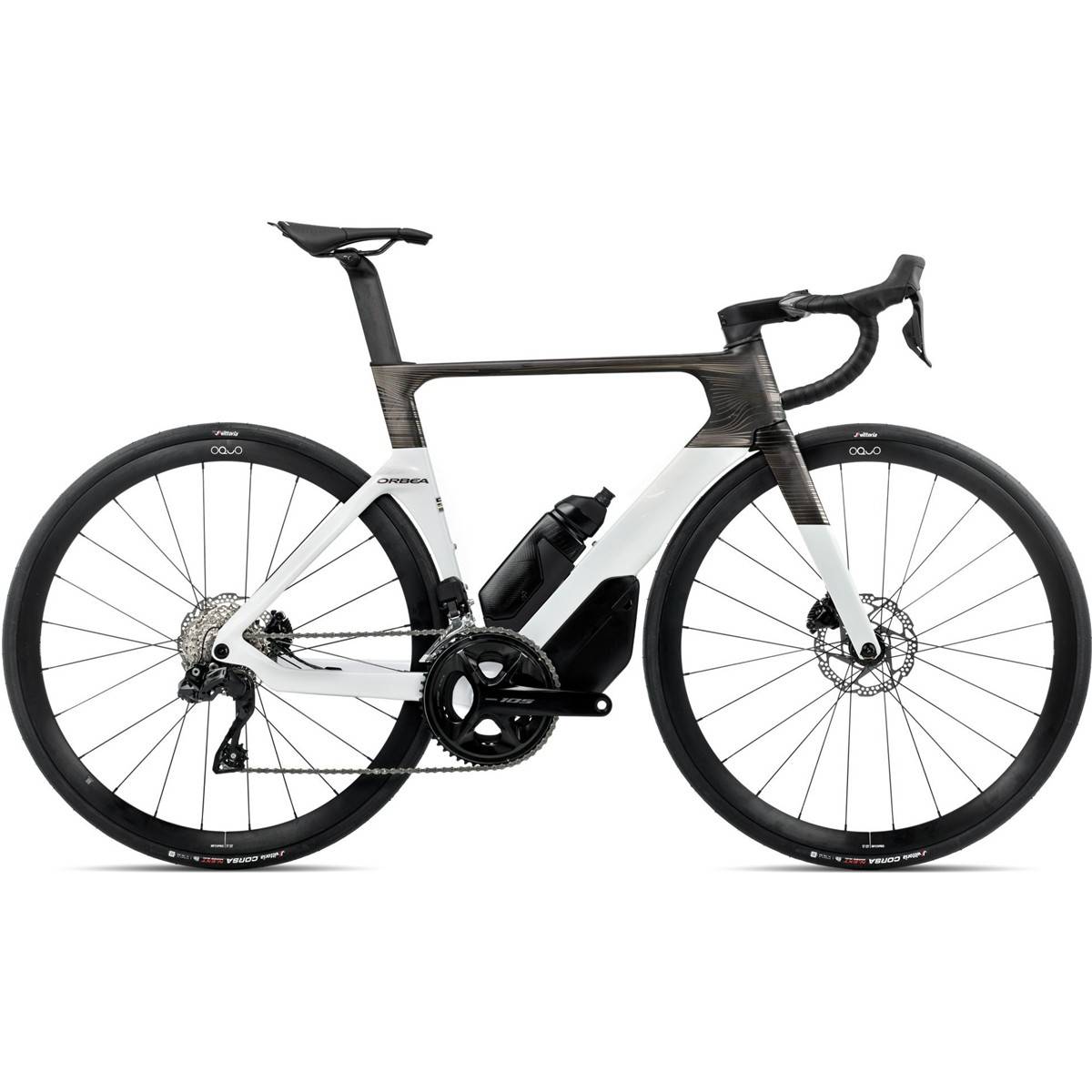 Aeroracer Orbea Orca Aero M30iLTD 105 Di2 Magic Gold/Carbon Raw 53 - Vit Svart Guld ( )