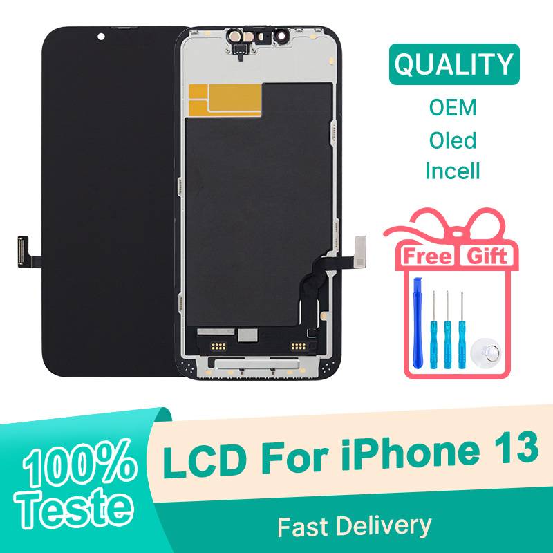 BYFLCD 6.1"For iPhone 13 Screen Replacement OLED For iPhone 13 LCD Display Assembly With Tools A2633 A2482 A2631 A2634 A2635