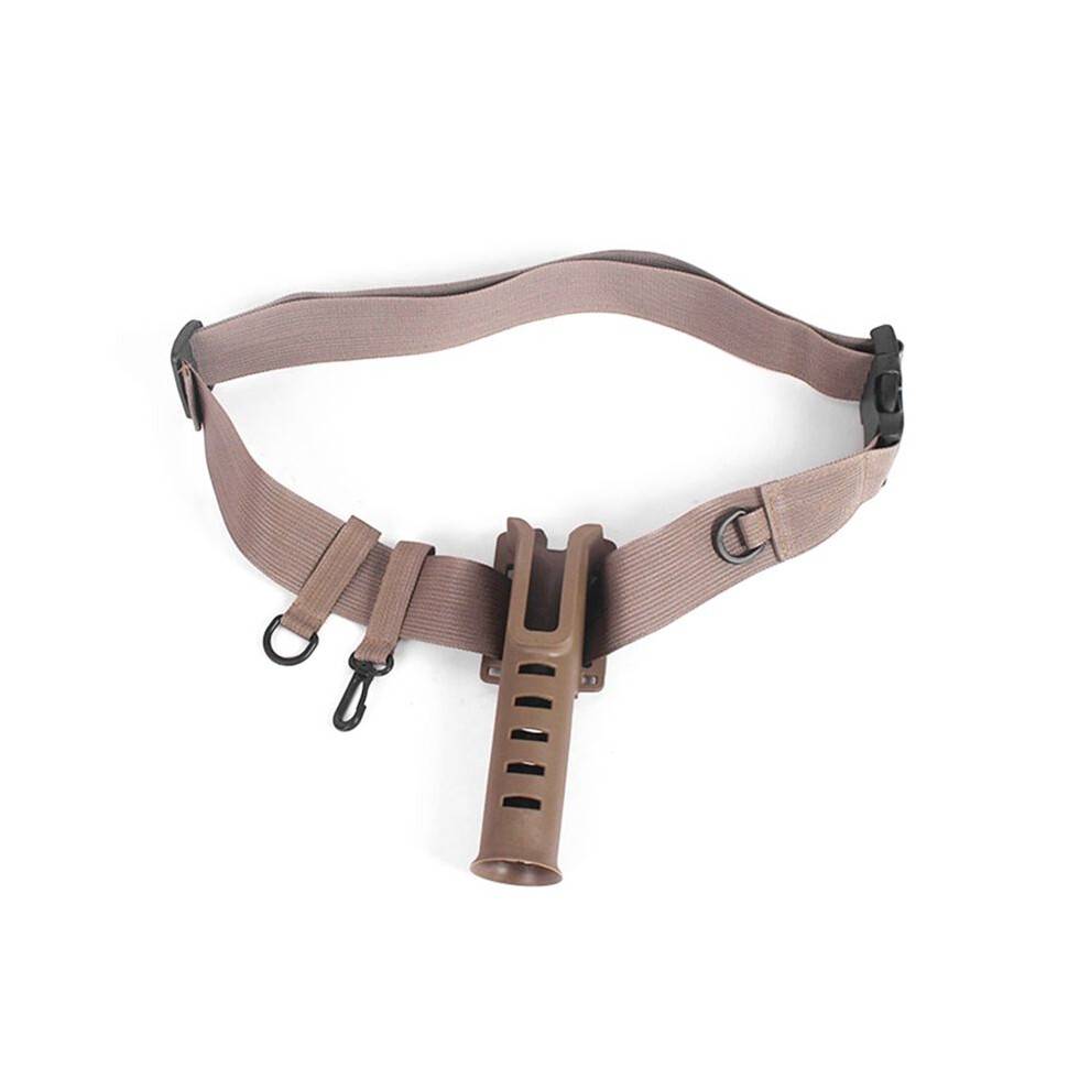 Rod Holder Portable Outdoor Pole Inserter Fishing Rod Quick Rods Rack Fishing Holder Belts Fishing Tools Khaki