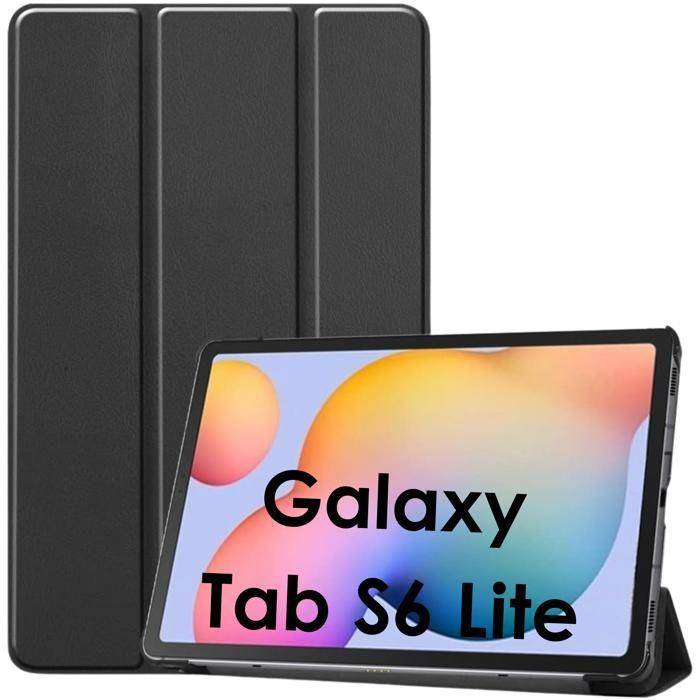Coque Noir pour Samsung Galaxy Tab S6 Lite 2020 2022 2024 - Etui protection intégrale multiposition Phonillico