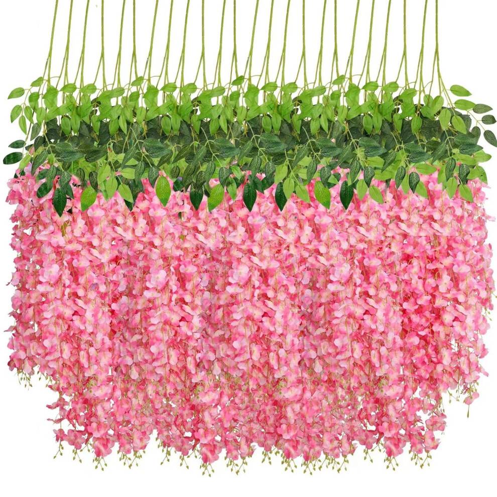 Violette hængende silkeblomster 12-pak 200 cm lilla blomsterranke