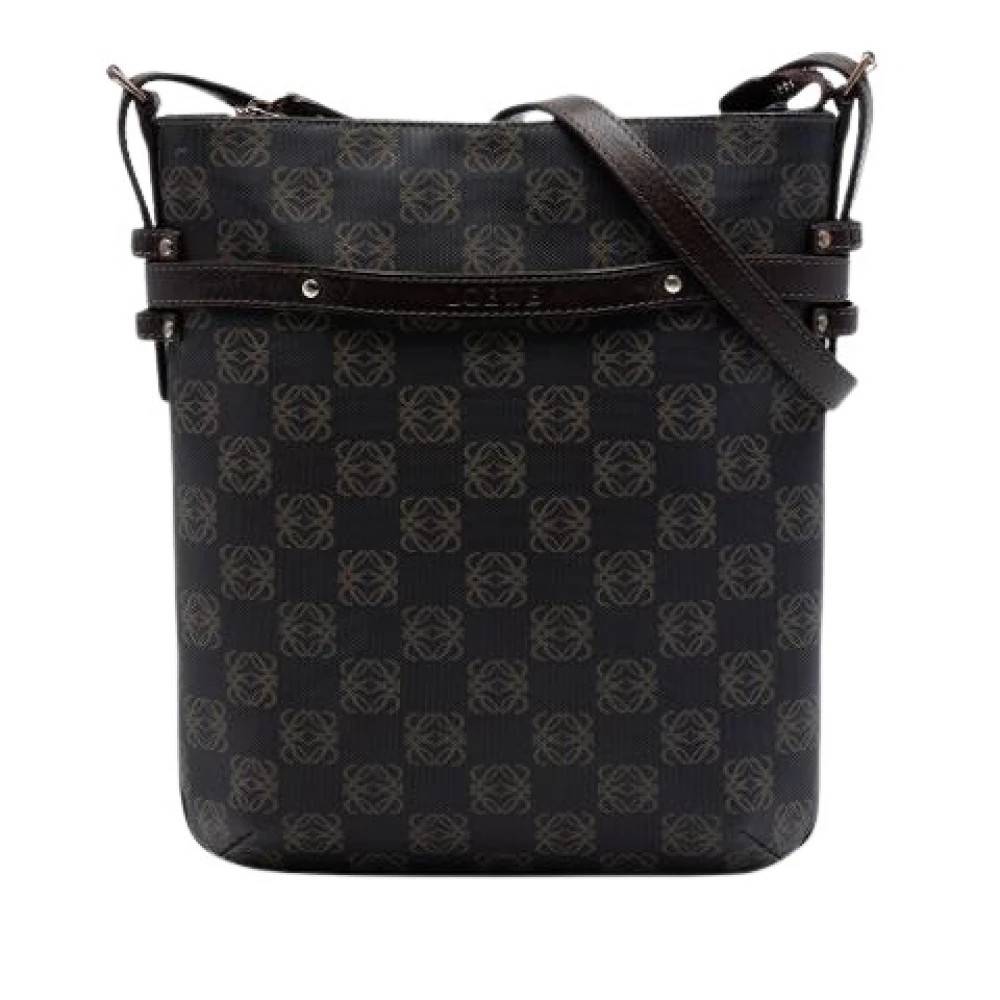Loewe Pre-owned - Pre-owned Canvas Crossbody Bag Vintage - Dam - ONE Size - Läder