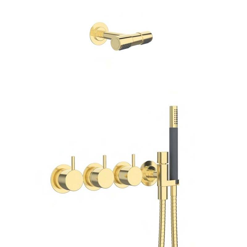 Takduschset Vola 5471R-081D för Inbyggnad Mässing