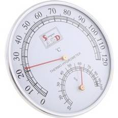 Bastu termometer rostfritt stål fall ångbastu rum termometer hygrometer bad och bastu inomhus utomhus används