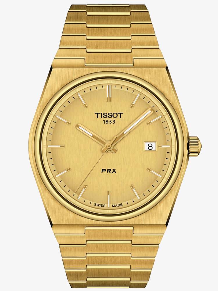 Tissot Mens PRX Gold Plated Watch T137.410.33.021.00