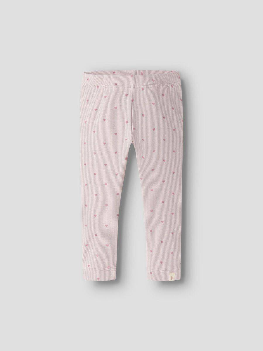 Tryckta Leggings - Lila - 62