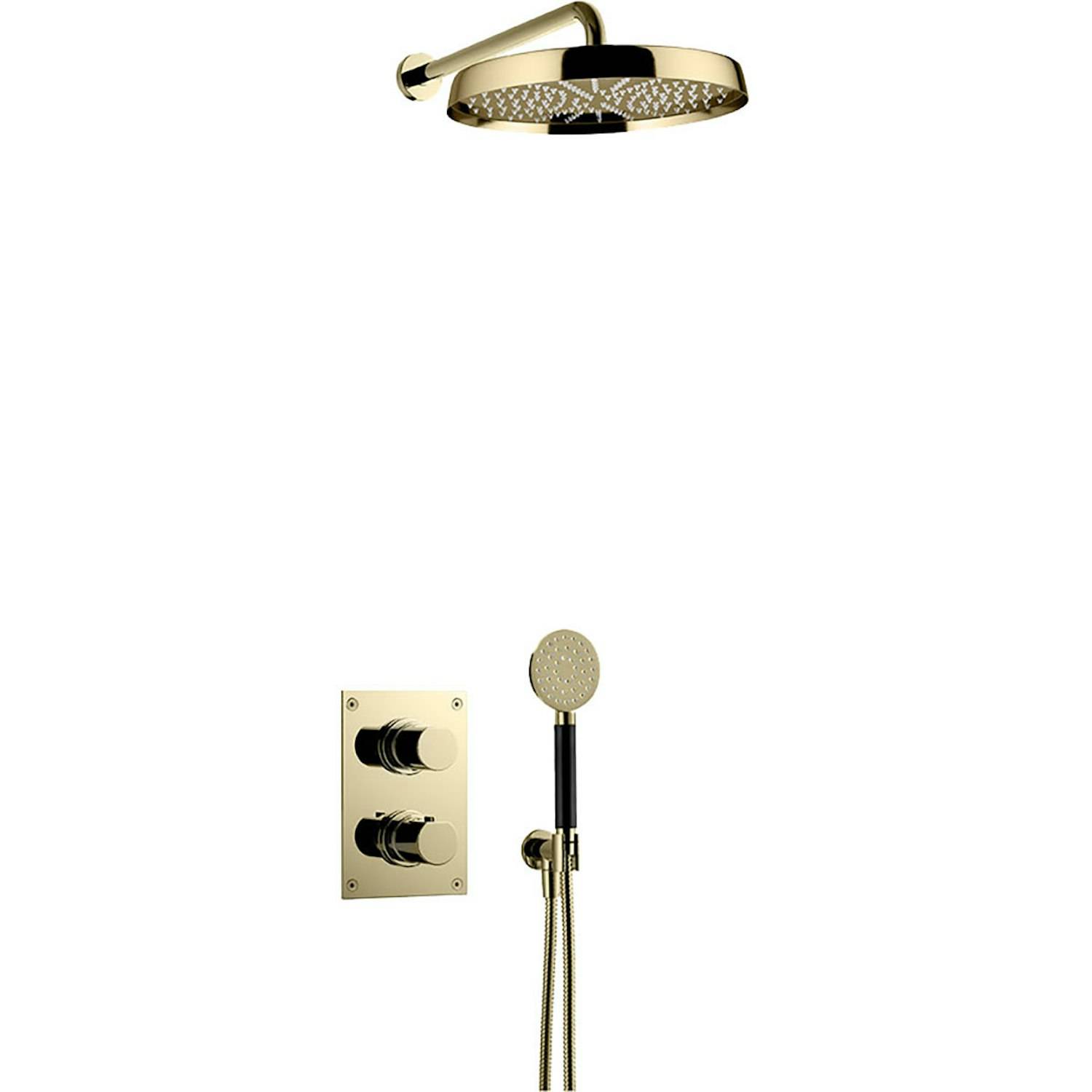Takduschset Tapwell ARM7268 ED2 för Inbyggnad Honey Gold