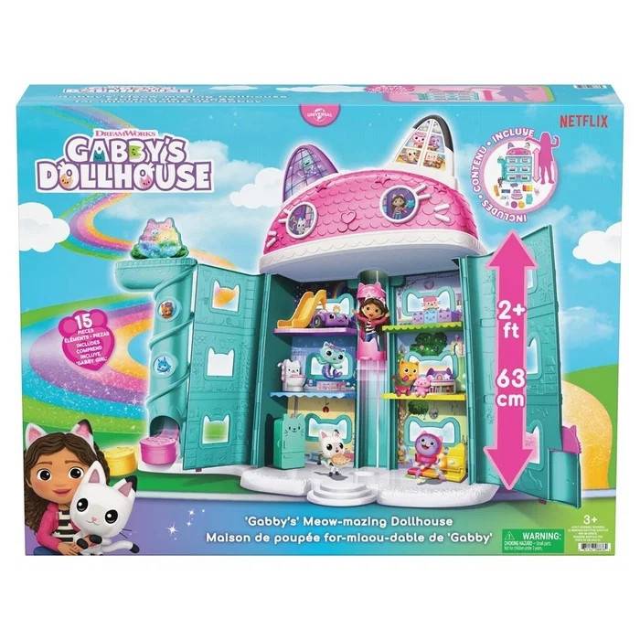 Gabby’s Dollhouse Meow-Mazing Dollhouse 63cm - Gabbys Dollhouse - Leksaksaffären