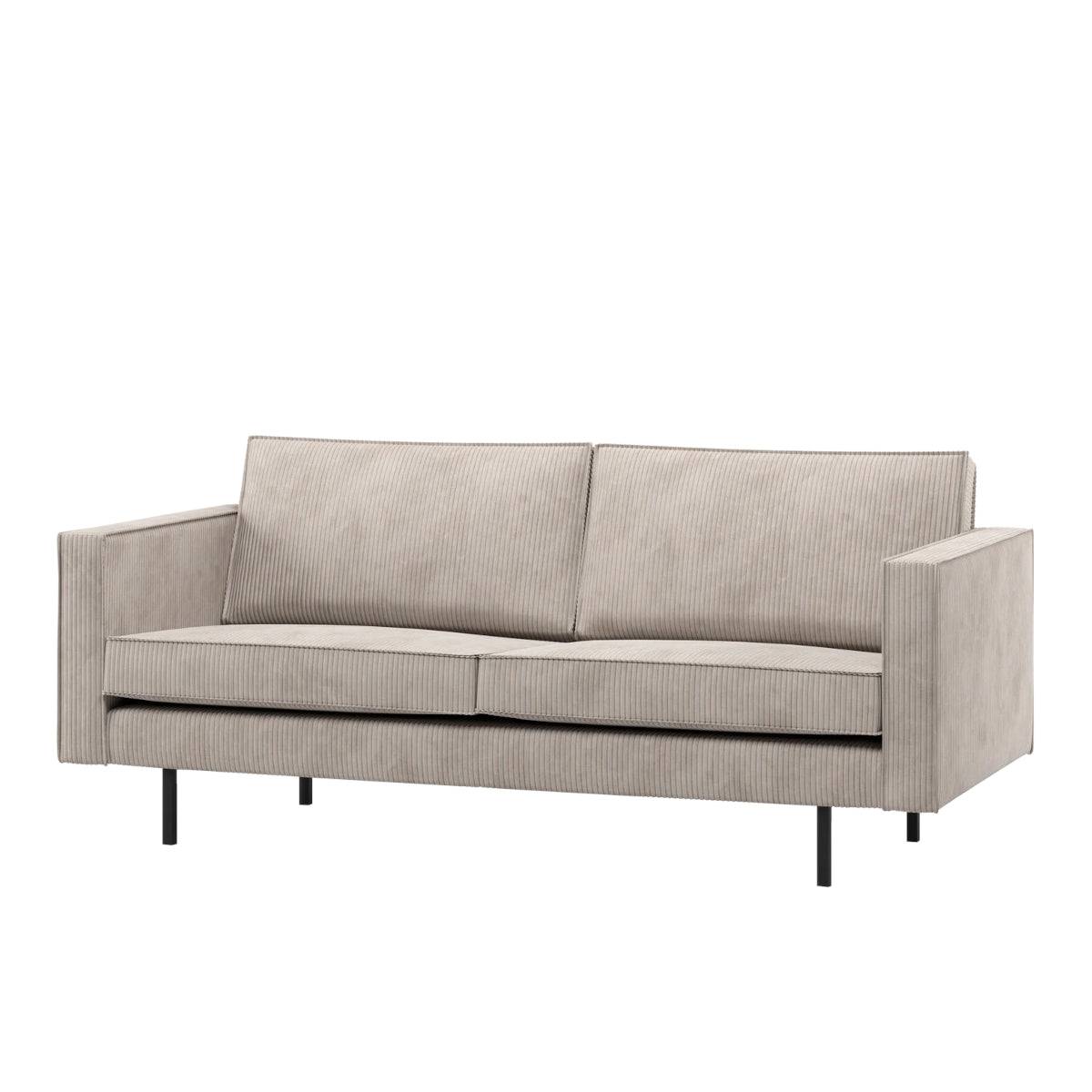 BePureHome Rodeo sofa - rib ecru - 190 cm.