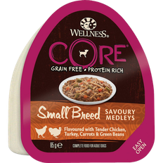 CORE Petfood Dog Adult Savoury Medleys Small Breed Chicken, Turkey, Carrots & Beans Wet 12 x 85 g