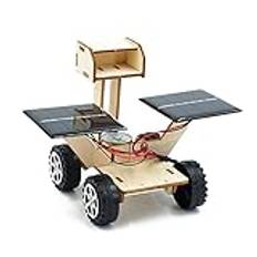 DIY Elektrisk Solenergi Bilmodell Pedagogiska Studenter Vetenskapsexperiment Leksaksuppsättning (solar lunar rover)