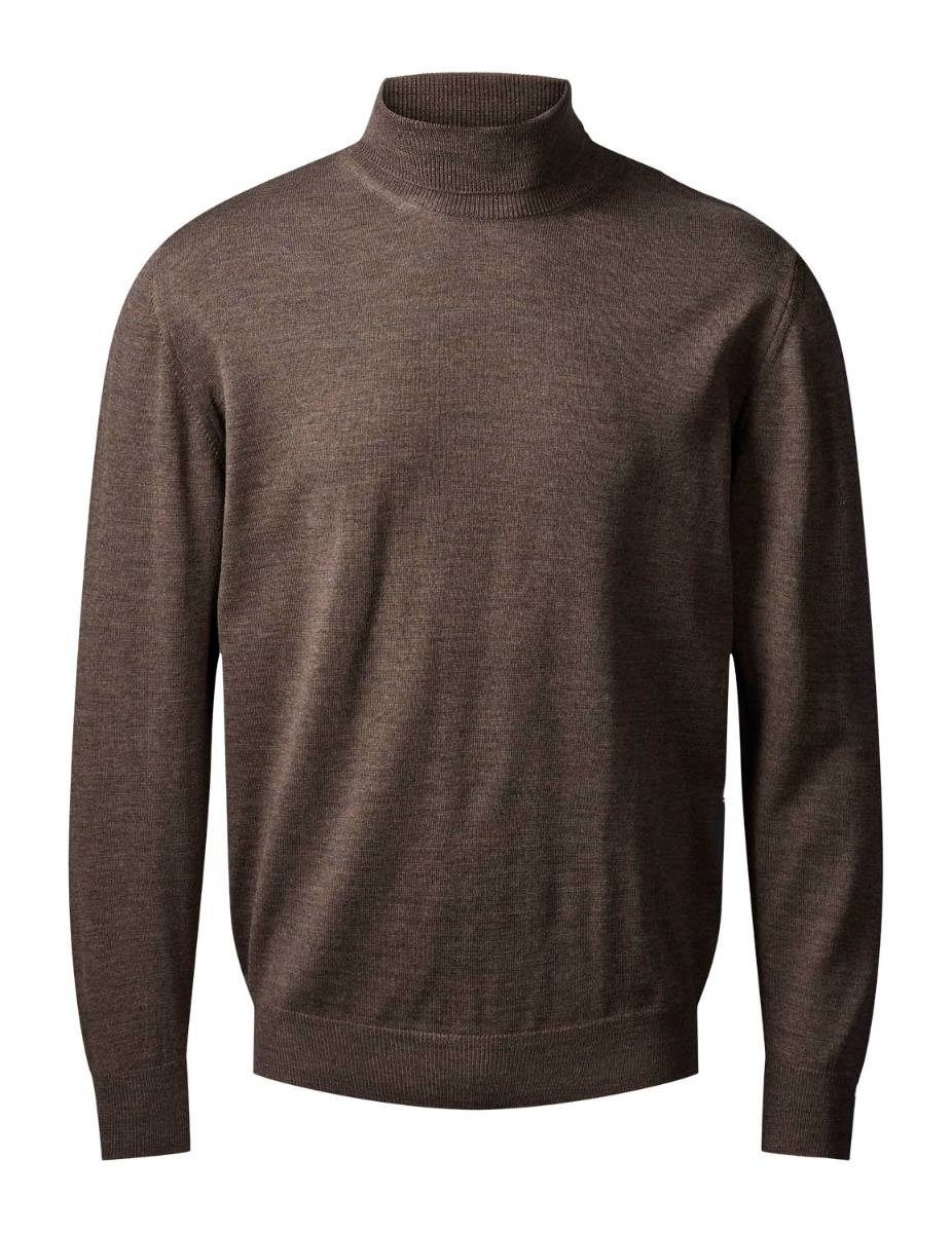 Clipper 50106 milan pullover roll neck Herre Chocolate Espresso Melange 2XL