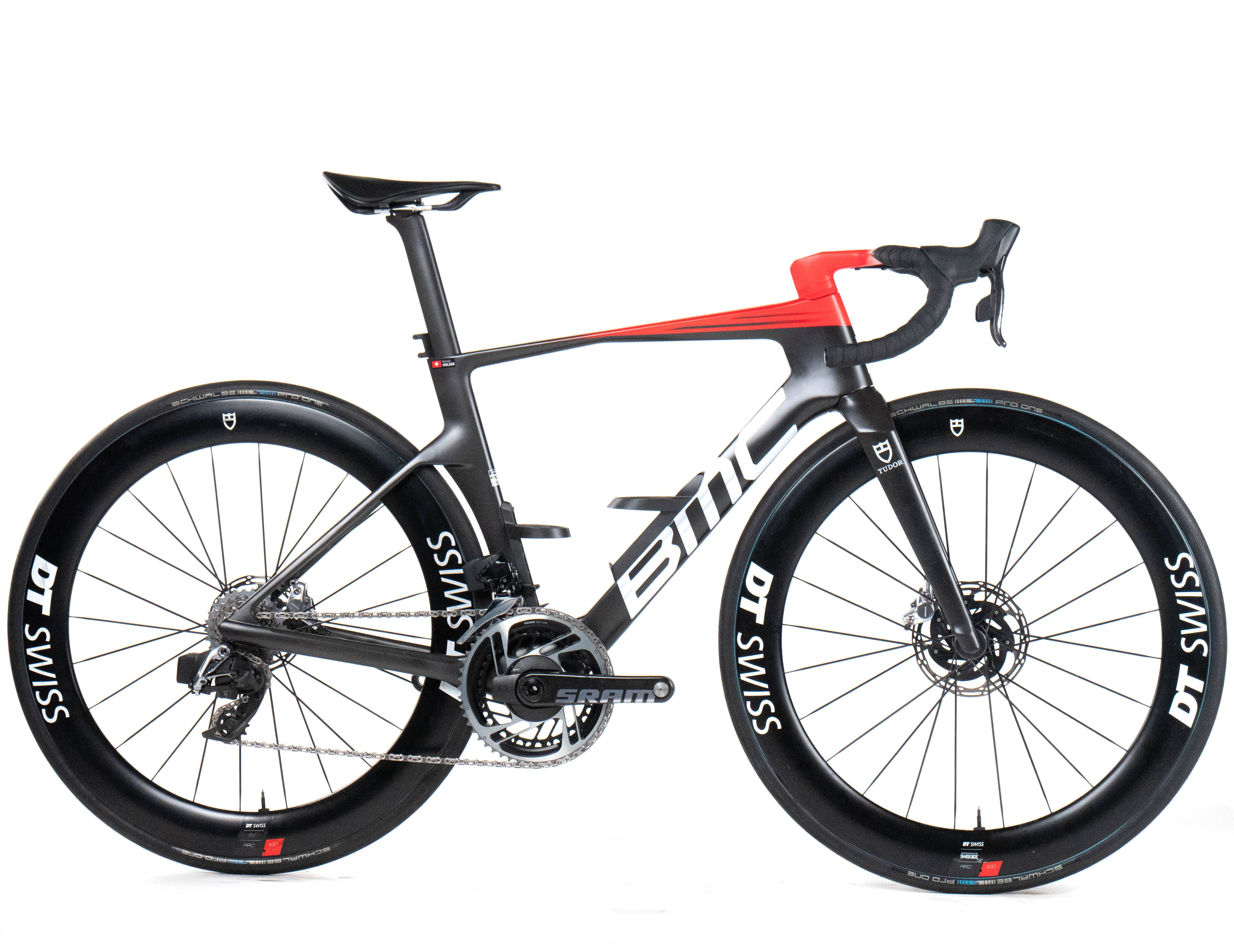 BMC Teammachine R 01 2024 Team Tudor Pro Cycling Roman Holzer size 51 Sram Red eTap AXS D1 2x12sp - Bikeroom / 51 / carbon-white-red